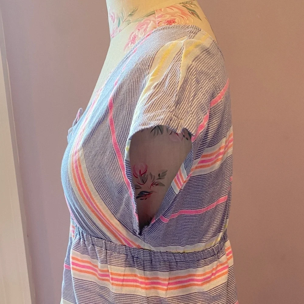 Vineyard Vines Striped Kids Swim Coverup